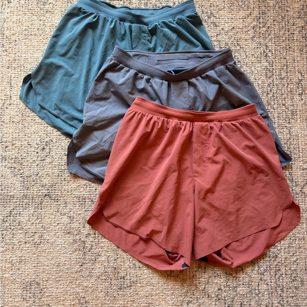 lululemon athletica Men's Shorts Set in Teal, Gray, and Rust